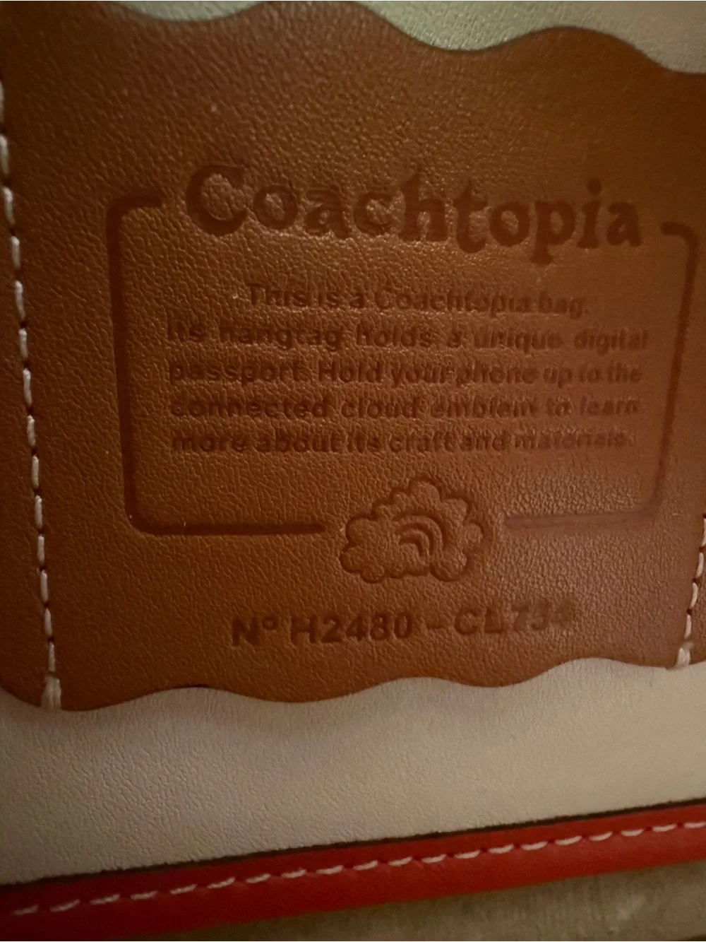 Coach Coachtopia Cherry Print Crossbody Bag Leather CL754 Red & Cream Rare